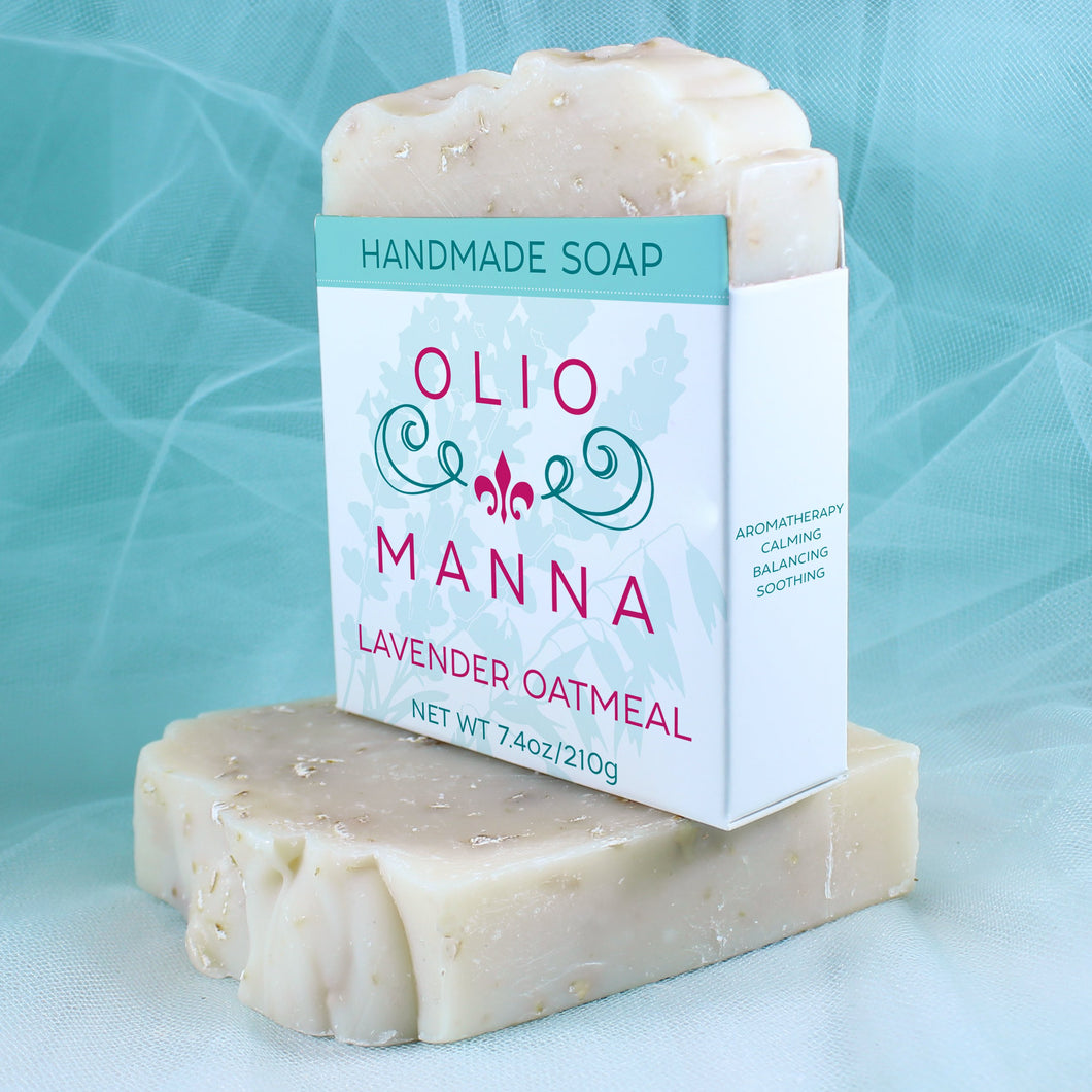 Lavender Oatmeal Handmade Goat's Milk Soap - OlioManna